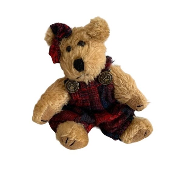 Boyds Becky Bear Plaid Outfit Plush Stuffed Animal 6 Inch Collectible Toy - Picture 2 of 13